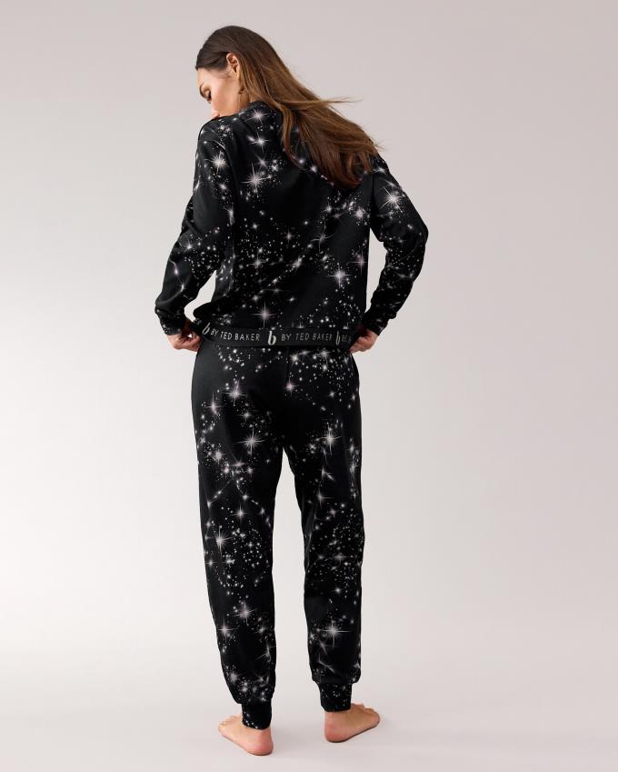 Pyjamas Ted Baker Star Print Pyjama Set Bleu Marine Femme | CQR-72744377